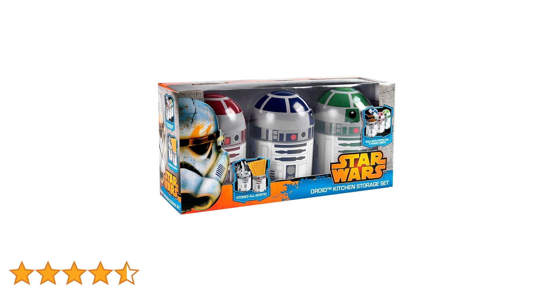 Underground Toys Star Wars Home Kitchen Storage Set Droid